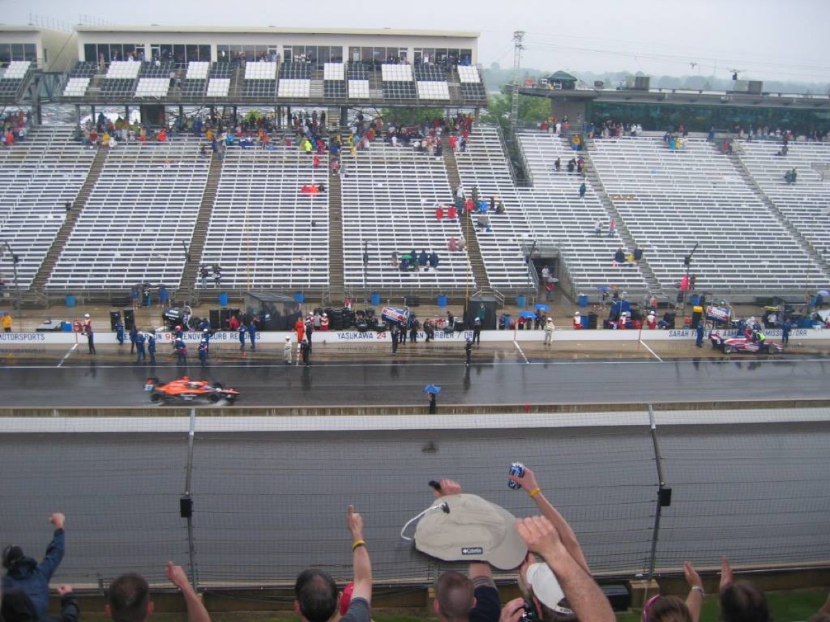 Indianapolis 500 in the rain