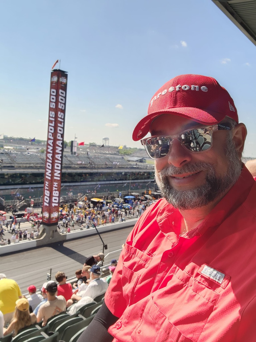 Robert Earl at the 106th running of the Indianapolis 500